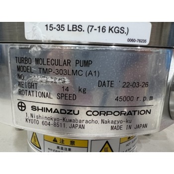 Shimadzu TMP-303LMC(A1) Turbo Molecular Pump
